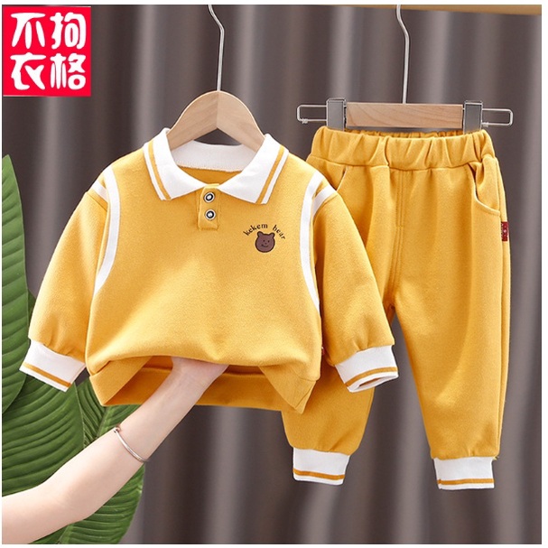 SETELAN ANAK KEKEM BEAR -SETELAN ANAK IMPORT KEKINIAN 110-140