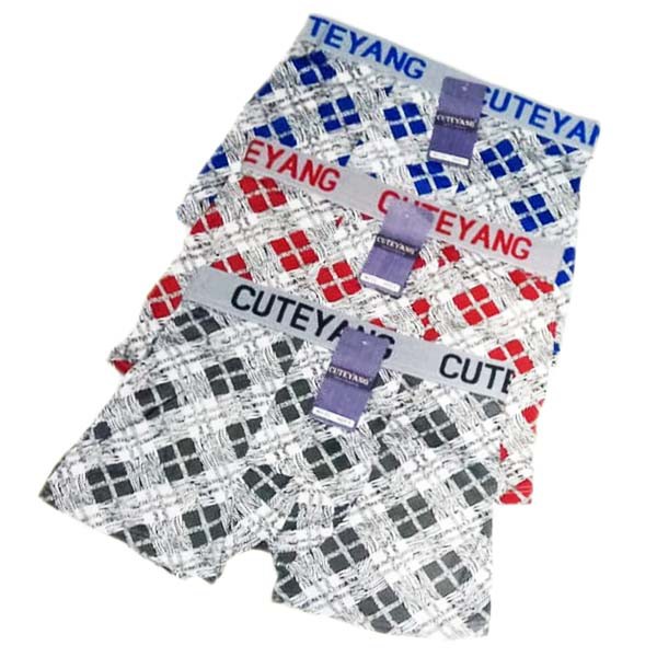 CELANA DALAM BOXER CUT KOTAK KEREN MULTIWARNA