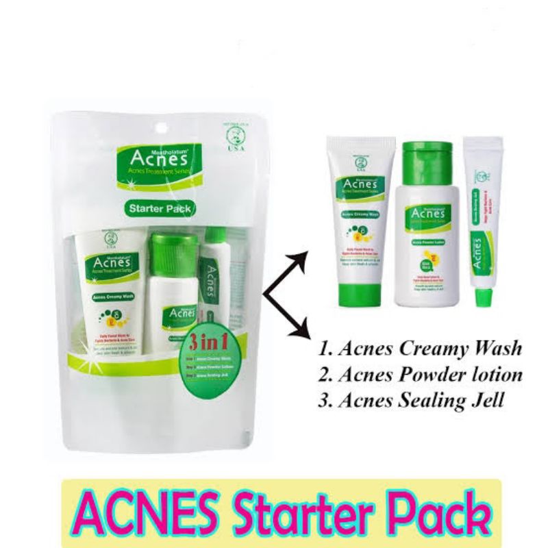 Jual ACNES Starter Pack Paket Perawatan Wajah Berjerawat Shopee Indonesia