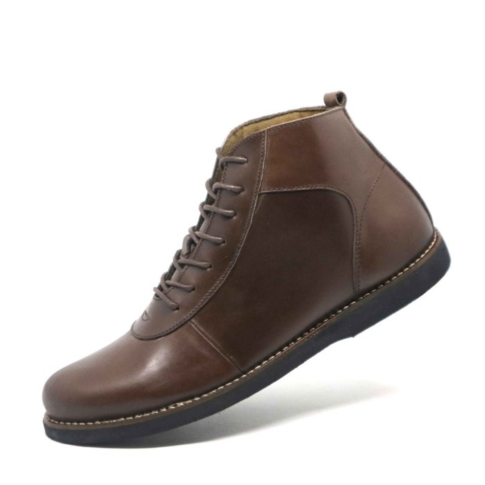 Sepatu Boots Kasual Aloof Care Brown original Sneakers pria Branded