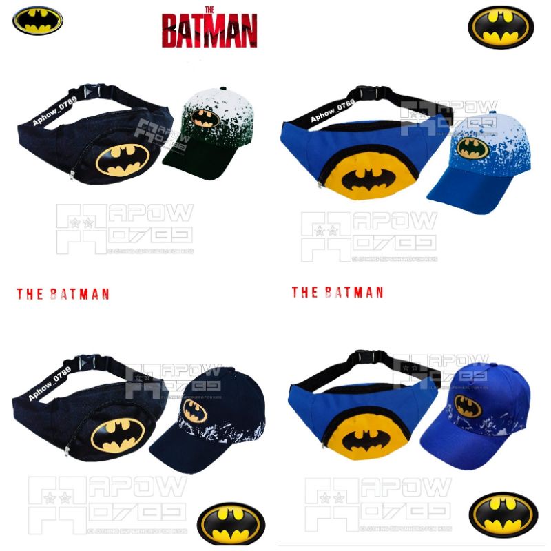 PDF paket 2in1 waist bag dan topi batman anak tas slempang anak topi anak batman terbaru 2in1 waistbag anak