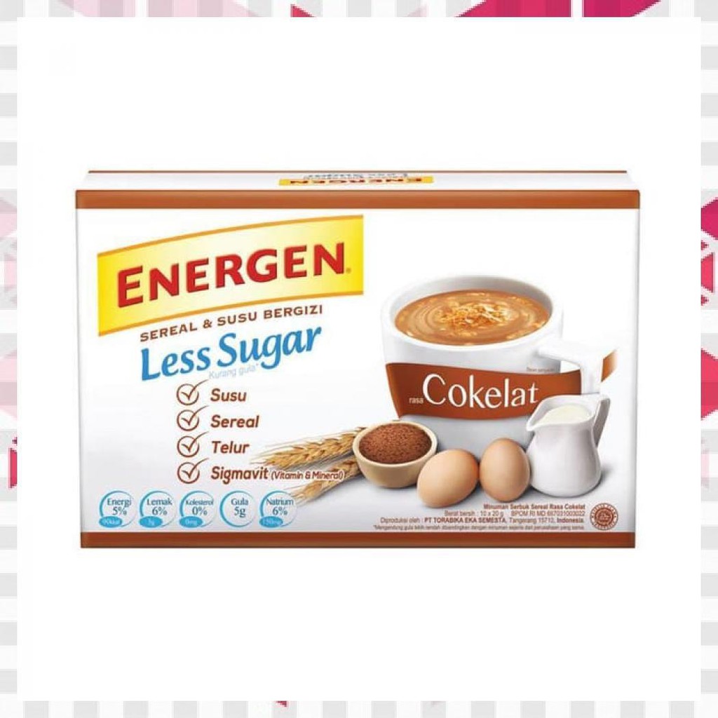 

ENERGEN COKLAT LESS SUGAR10 SACHET @20 GR