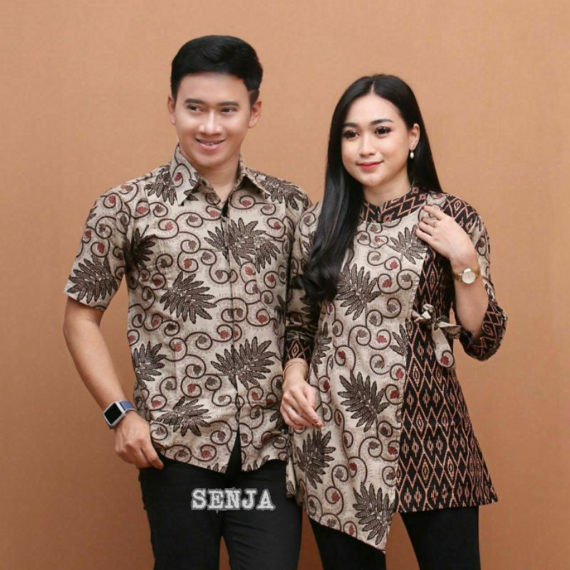 BAJU BATIK WANITA MODERN MONALISA GENES M,L,XL asli PEKALONGAN