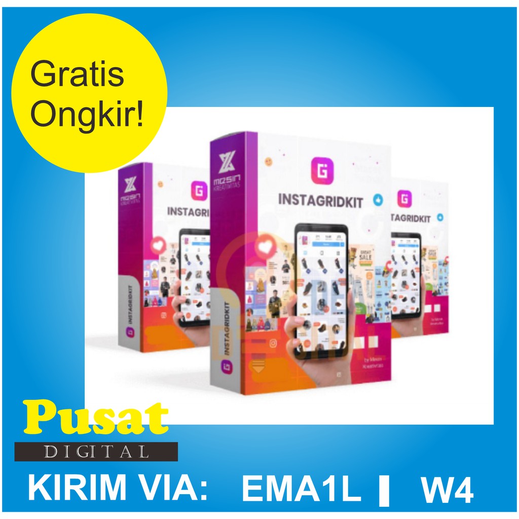 Ads Creative Instagridkiiit Template Feed IG Instagram