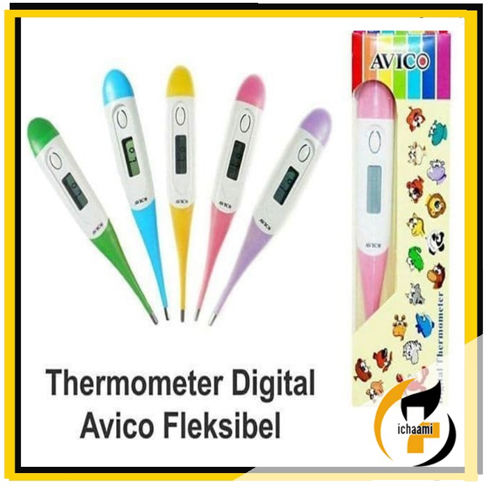 Avico Termometer Digital Kontak Lentur Thermometer Pengukur Suhu Badan Anak Bayi Murah Elastis