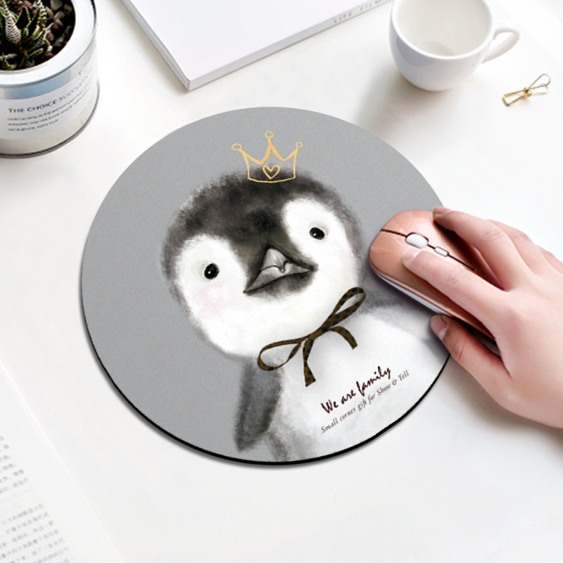 9 Styles Cartoon Computer Mouse Padding / Round  Rubber Thickening Mouse Pad / 20CM cute animal mouse pad for  xiaomi Lenovo