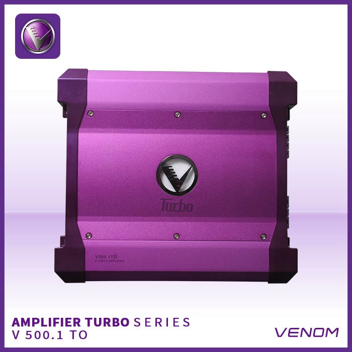 VENOM Power Amplifier Mobil TURBO V 500.1 TO Monoblok Subwoofer