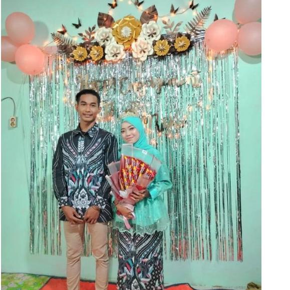Terbaru.. ready paper flower dekorasi bunga kertas tunangan backdrop lamaran nikah engagement aqiqah