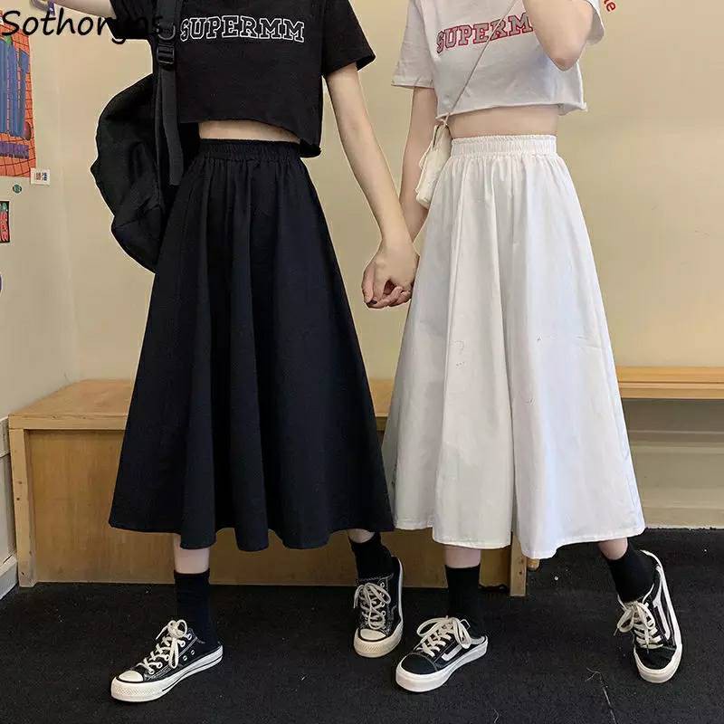 Simple Midi Skirt [M004]