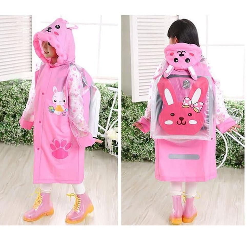 Terbaru Je Mantel Jas Hujan Anak Sekolah Lucu Karakter Motif