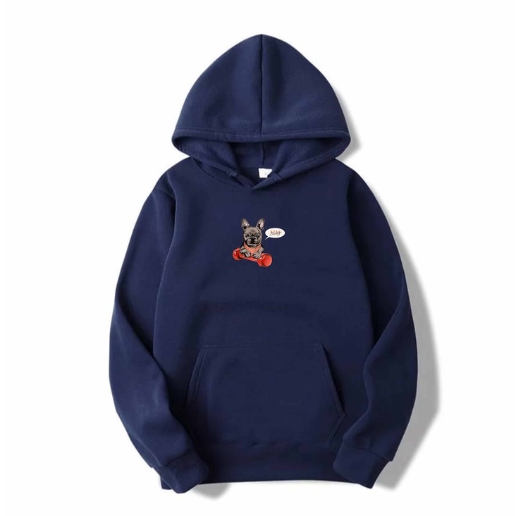 Hoodie Wanita Stay Sweater Oversize Fleece Size M - XXL-2