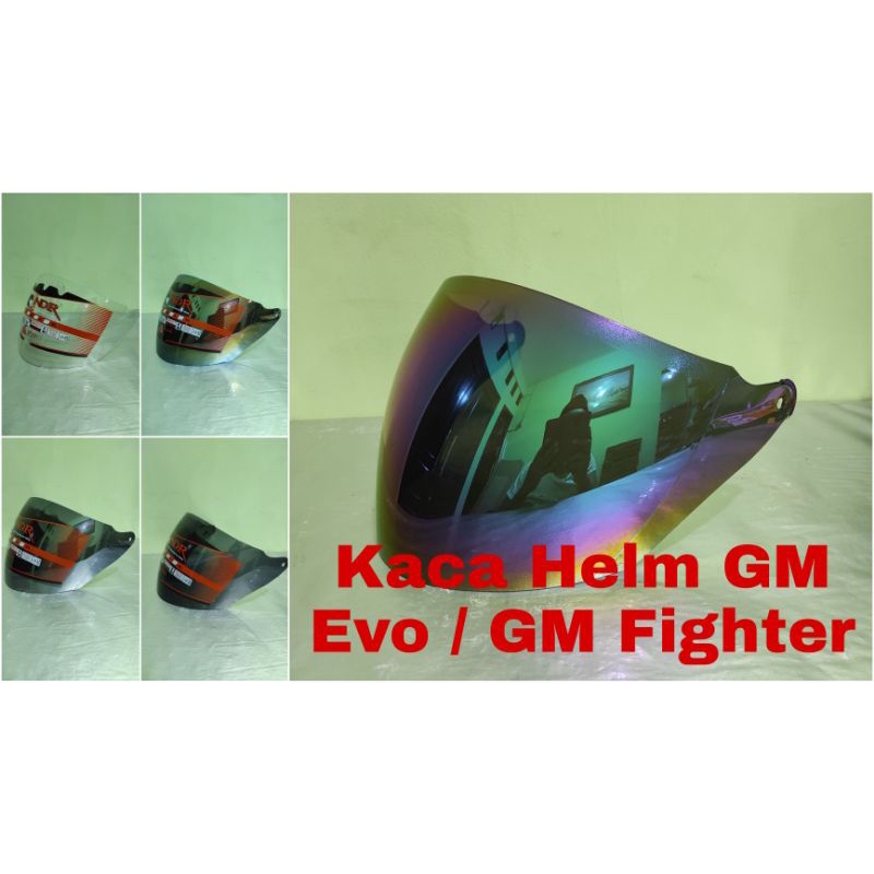 Paket Kaca helm + Baut Kaca helm Visor helm GM Evo GM Evolution GM Fighter GM cewe