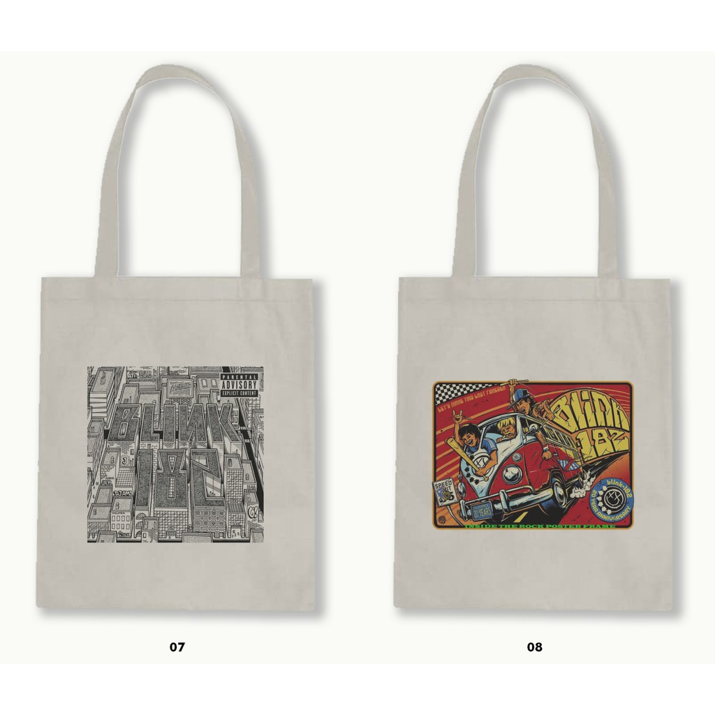 TOTE BAG BLACU 30X40 - BLINK 182 #1