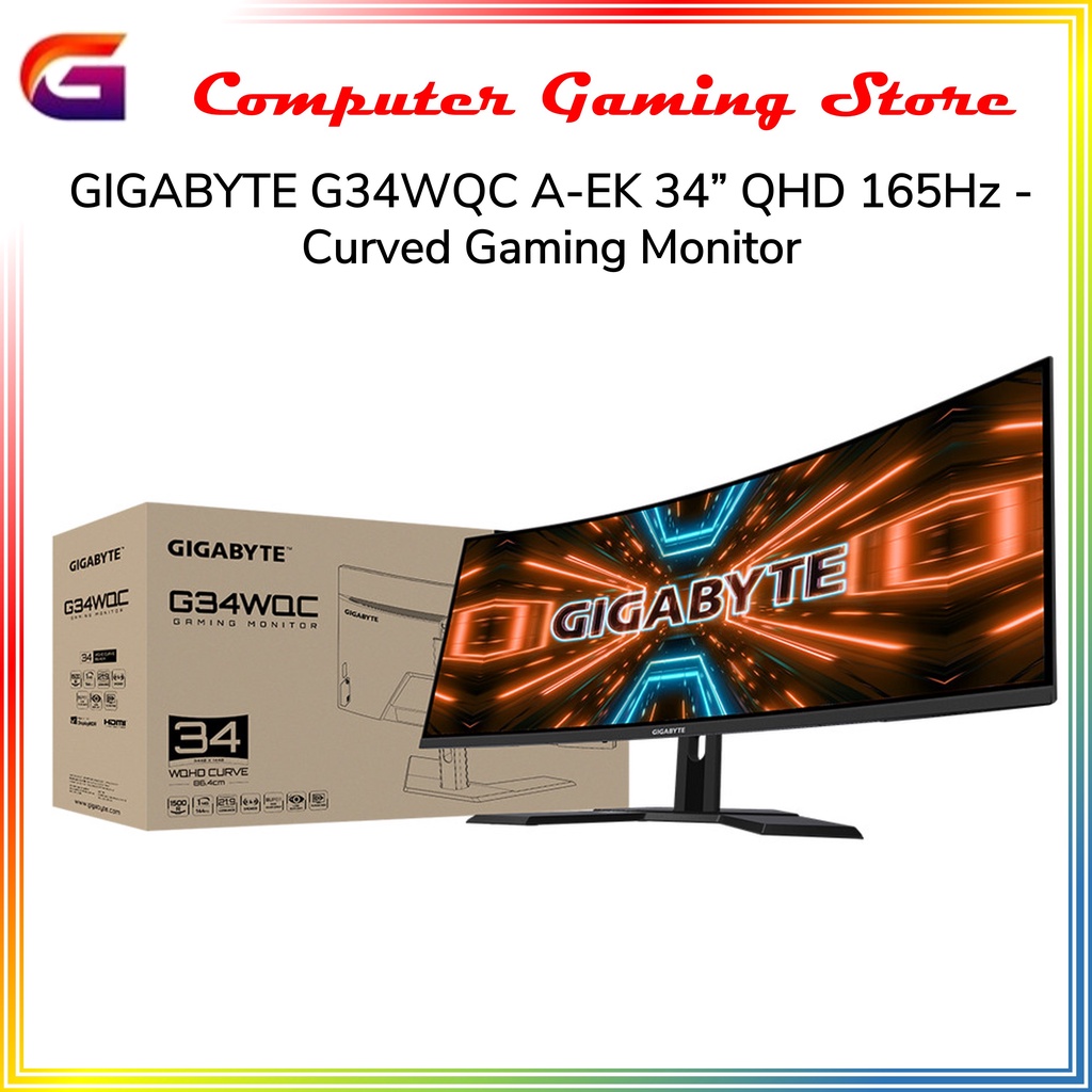 Gigabyte G34WQC A Monitor