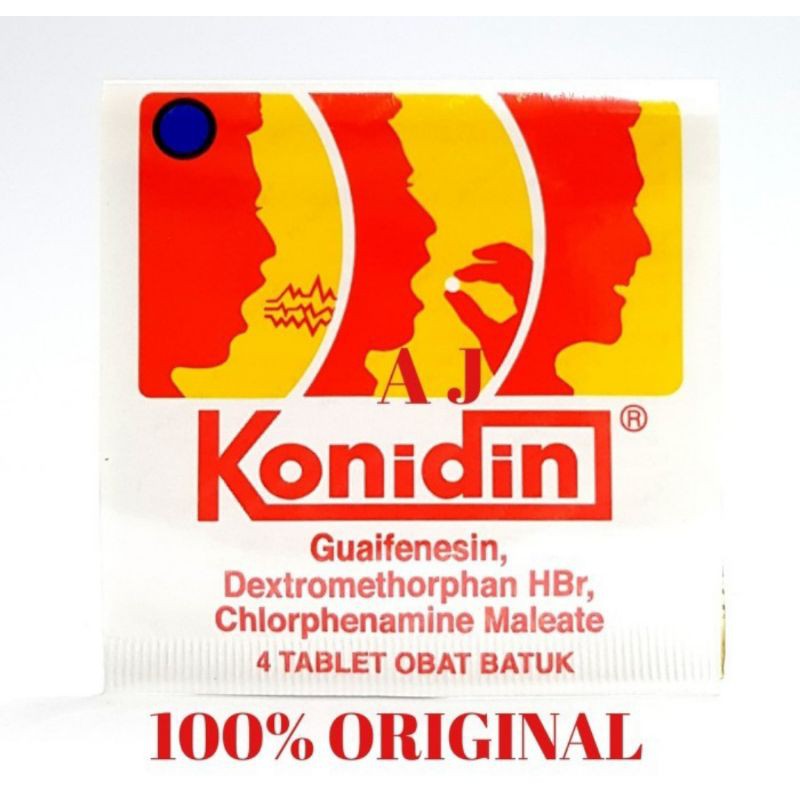 konidin strip isi 4 tablet obat batuk