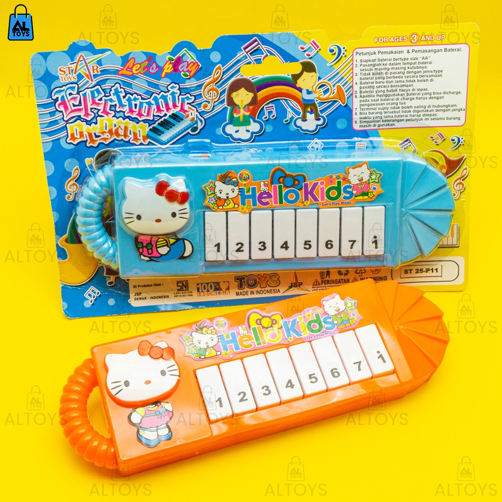 Aneka Mainan Piano Keyboard Anak Karakter Hello Kitty / Doraemon Thomas