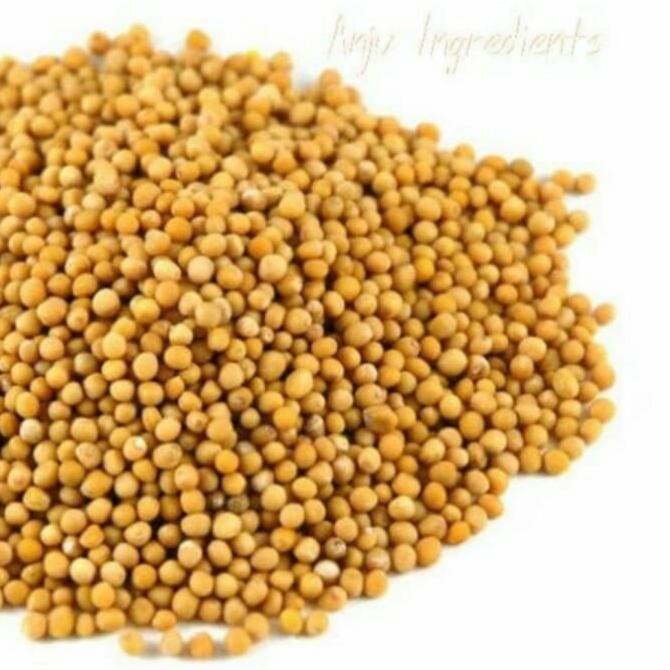 

1 KG 1KG 1000 GR BAI JIE ZI YELLOW MUSTARD SEED SEEDS BIJI SAWI KUNING