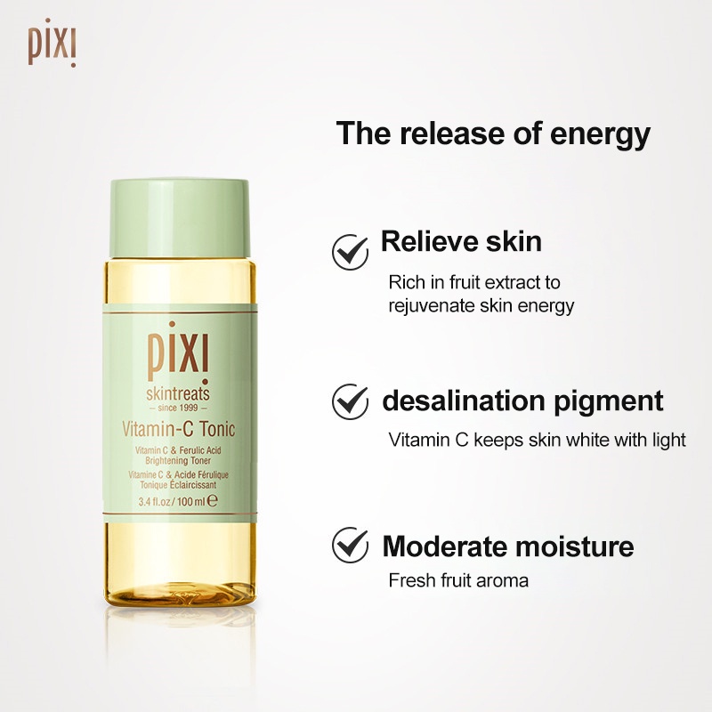 PIXI Retinol Tonic Vitamin-C Tonic Glow Tonic 5% Glycolic Acid Exfoliate Toner 100ml