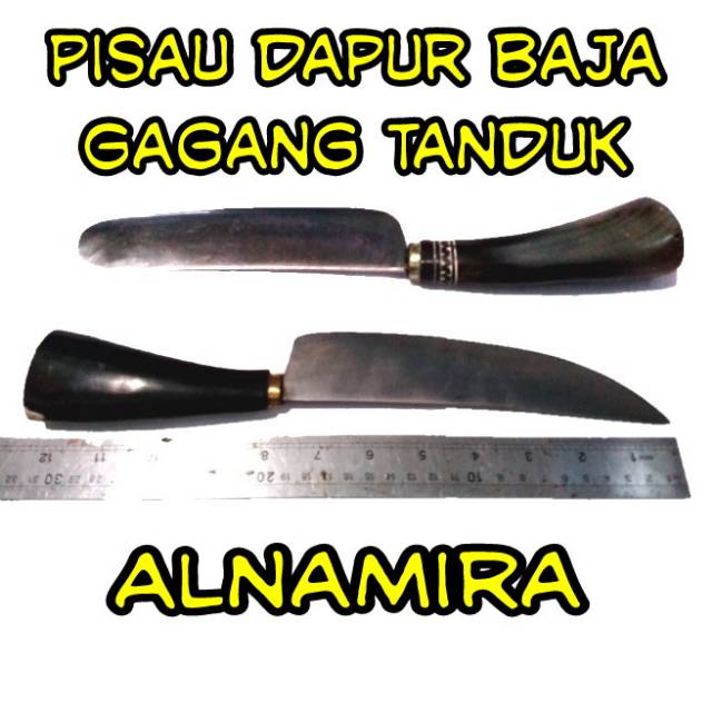 Pisau Dapur Besar Baja Super Gagang Tanduk Khas Galonggong Tasik
