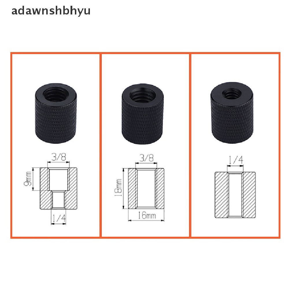 Adapter Dudukan Tripod 3per8 &quot;Ke 1per4&quot; Male Ke Female