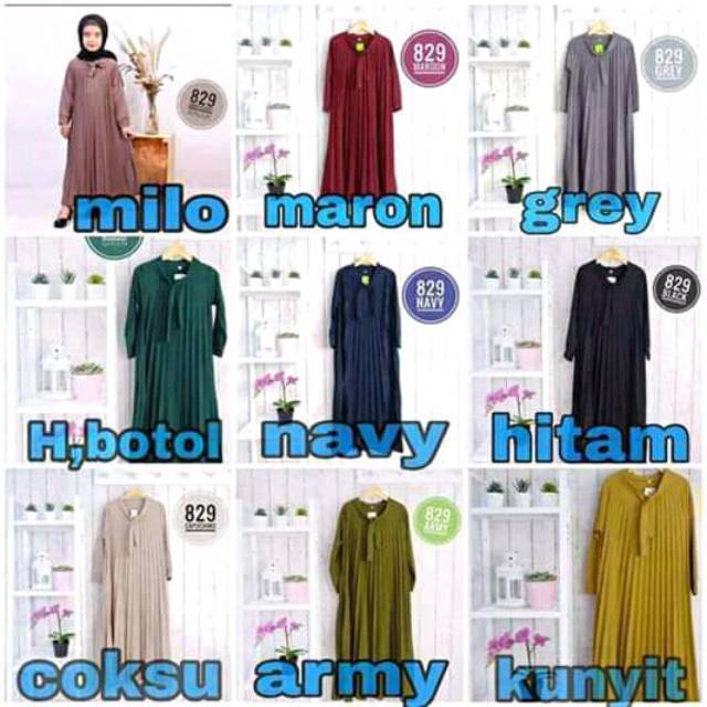 Gamis Plisket Pita Anak Busana Muslin Anak Perempuan Gamis Plisket Anak