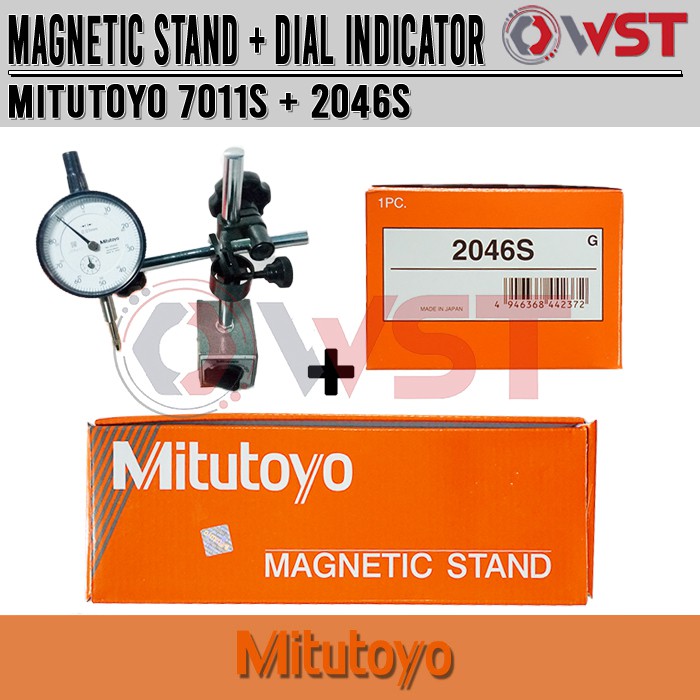 

Mitutoyo Dial Indicator 2046A SET 0-10mm + Mitutoyo Magnetic Stand 7011S