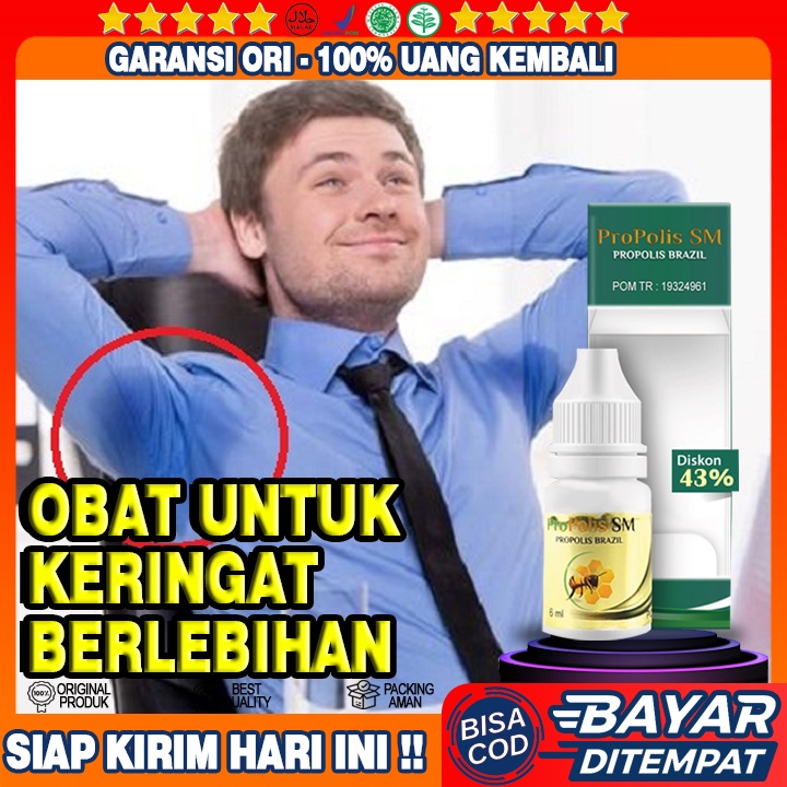 Obat Keringat Ketiak Berlebih, Obat Ketiak Sering  Basah, Obat Tetes Ketiak Basah, Propolis SM