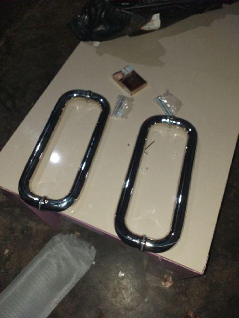 Handel Handle Stainless Aluminium Pintu Kaca  C 801 As 35