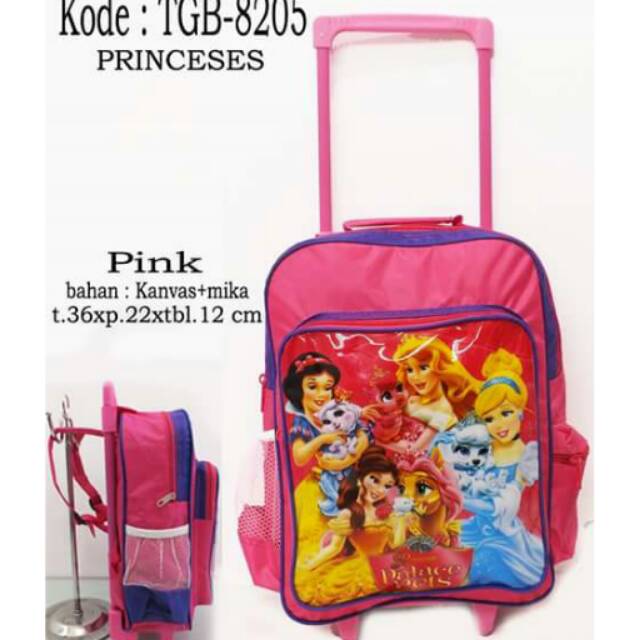 Tas Ransel Cewek Koper Barbie Princes Lucu Murah Terbaru
