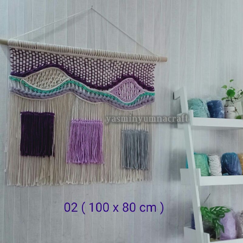 Macrame wallhanging hiasan dinding