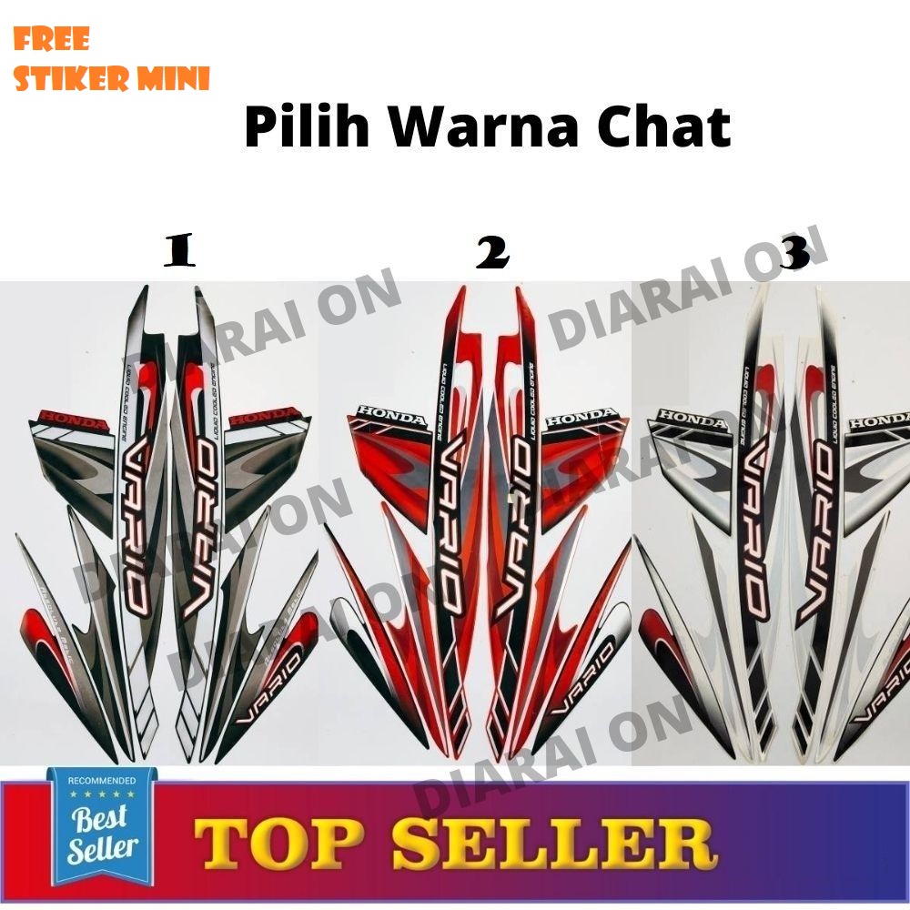 striping Sticker motor Vario 110 Karbu - Vario 2009 Murah