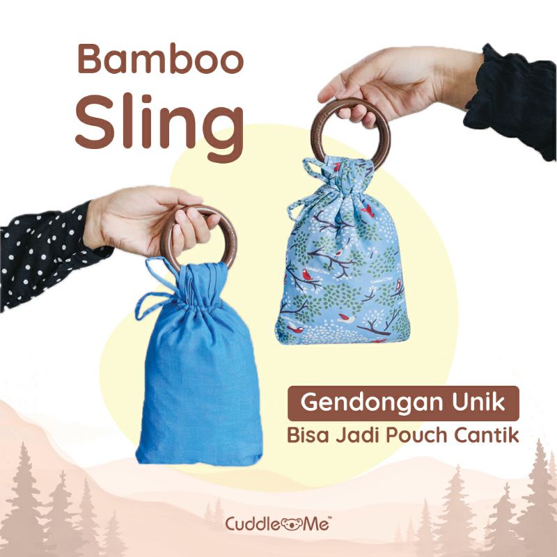 B1203 Cuddle Me Gendongan Bayi Ring Sling Bamboo Sling Ringsling Cuddleme Murah M Shape Jarik-3