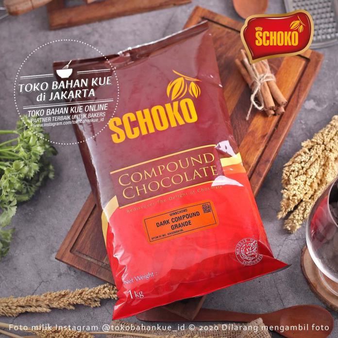 

SCHOKO DARK COMPOUND CHOCOLATE COIN 1KG COKLAT KOIN BAKING KEPING ENAK