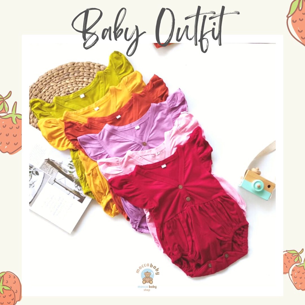 MBSS - JUMPER BABY RUFFLE / Dress Bayi Perempuan / Baju Bayi Cewek / Pakaian Bayi Perempuan Lucu