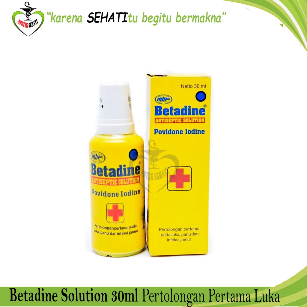 Betadine Cair Antiseptik Obat Luka Betadin Solution Obat Merah Semua Ukuran