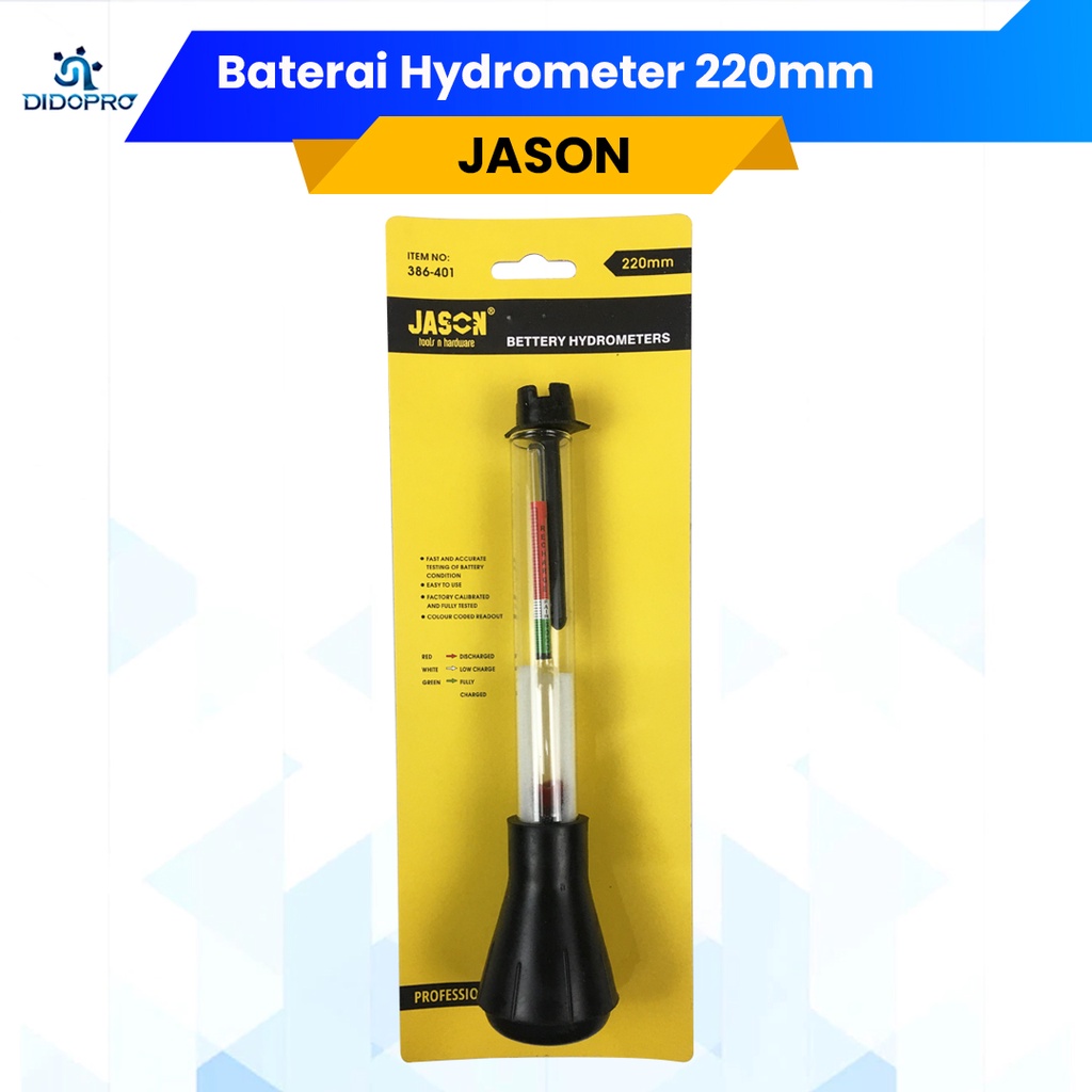 Alat Tes Kadar Air Aki / Hydrometer / Battery Hydrometer / Tester Aki Jason