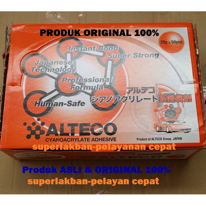 Lem Super Glue Alteco Instant Glue Japan Cyanoacrylate Botol Grade D Lebih Aman No Harmful Chemical