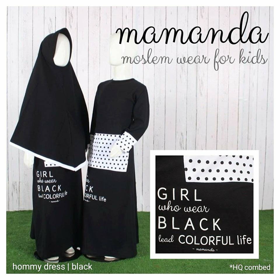 Gamis HD Standar Black by Mamanda