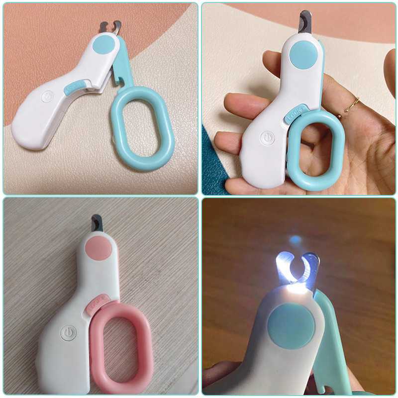 Gunting Kuku Anjing Kucing LED Pet Nail Clipper