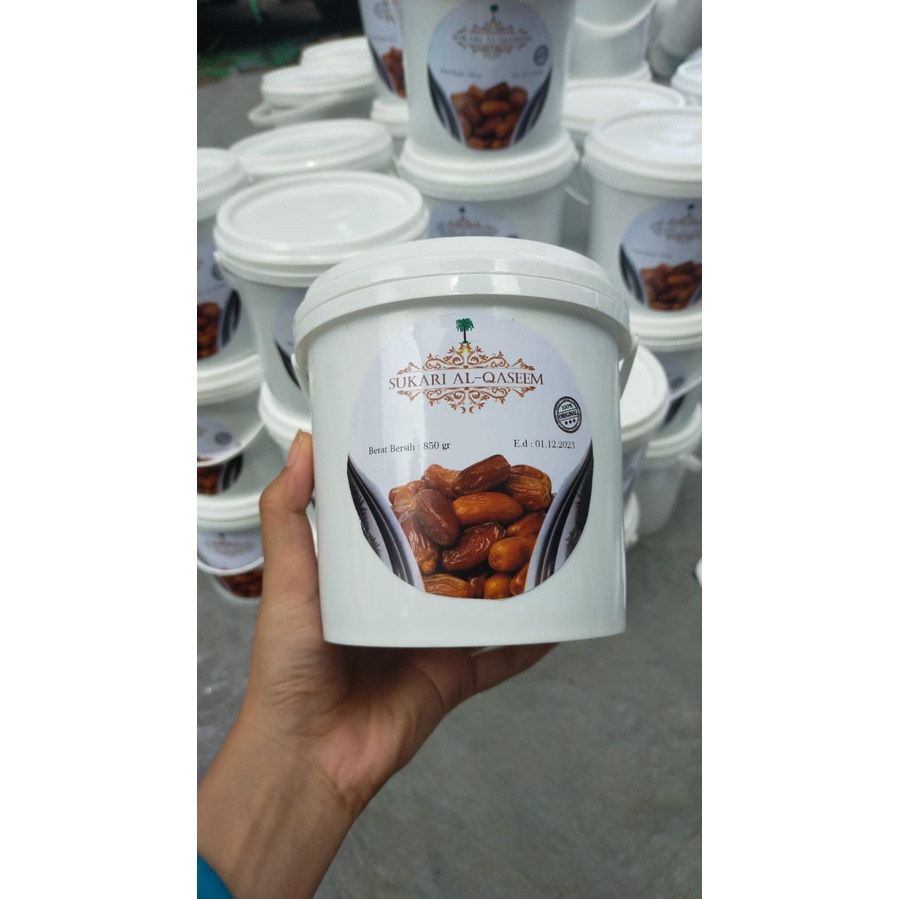 ( Exp 2024 )Kurma Sukari 1kg Gram ember / Kurma Sukkari Sukari 850 Gram Basah AlQasim