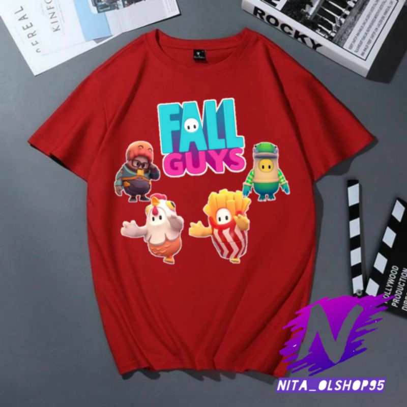 kaos Fall guys baju anak fall guys viral