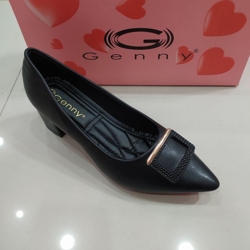 sepatu kerja Genny hak kotak 5cm