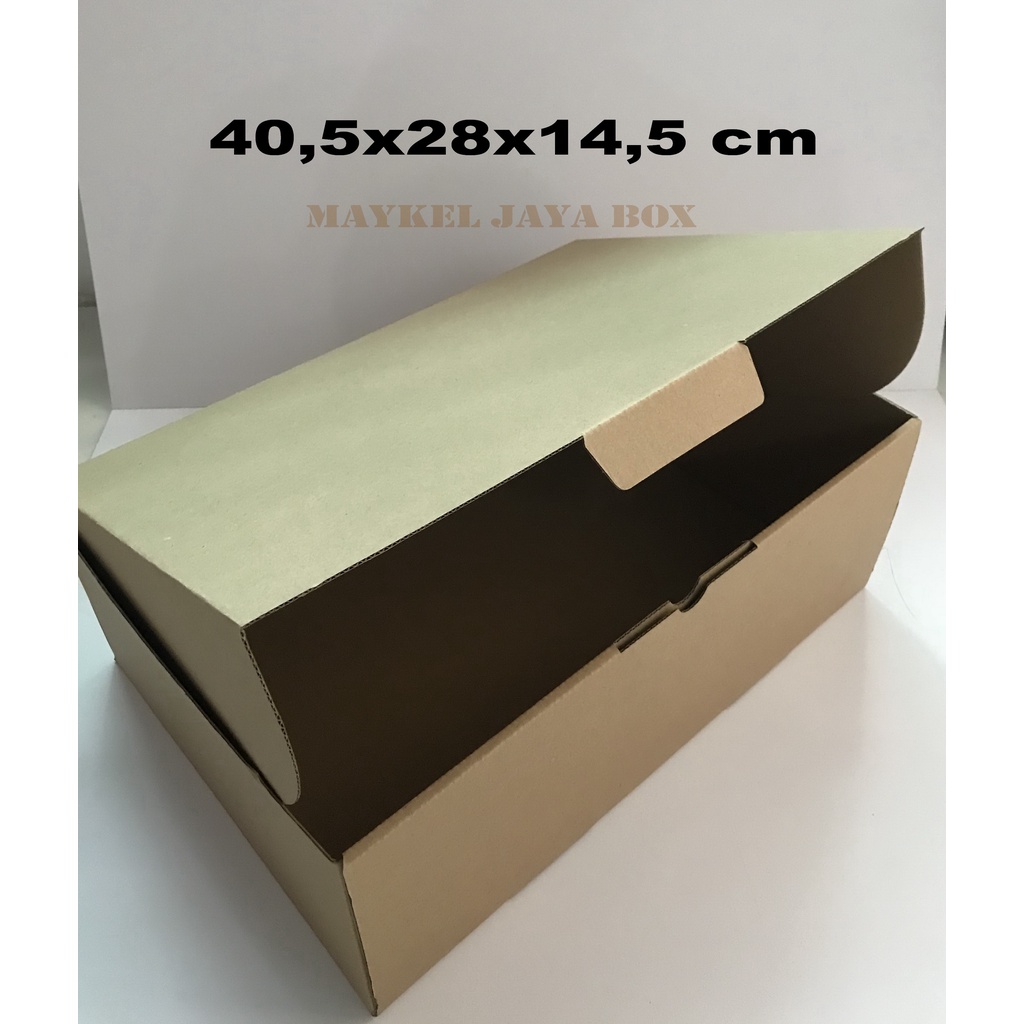 

Kardus uk. 40,5 x 28 x 14,5 cm....Die Cut karton box untuk Kotak Aksesoris dll model box pizza