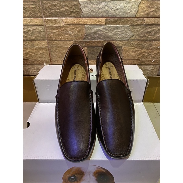PSPGN.CO | ORIGINAL BRANDED HUSH PUPPIES TOBY LOAFER IN BROWN SEPATU PRIA KULIT MOKASSIN SLIP ON KASUL AUTHENTIC FROM STORE ONLY SIZE 45