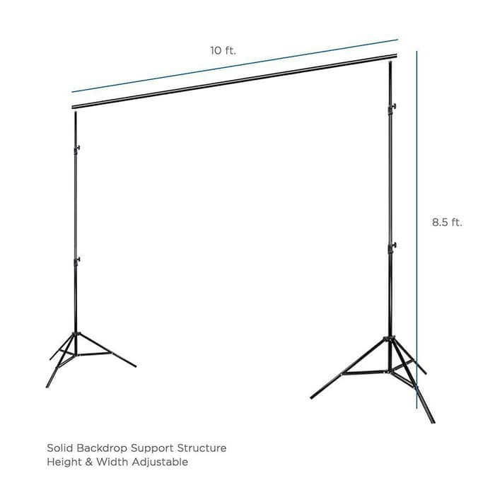 Tiang Bracket background Stand 3M 3 meter untuk Backdrop Foto Studio Back Drop Vlog jnp TaffSTUDIO