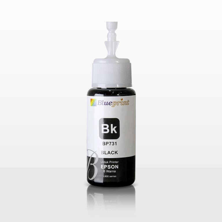 BLACK Epson T 673 BLUEPRINT 70ml For L800 Tinta Botol BK HITAM ORIGINAL 100%