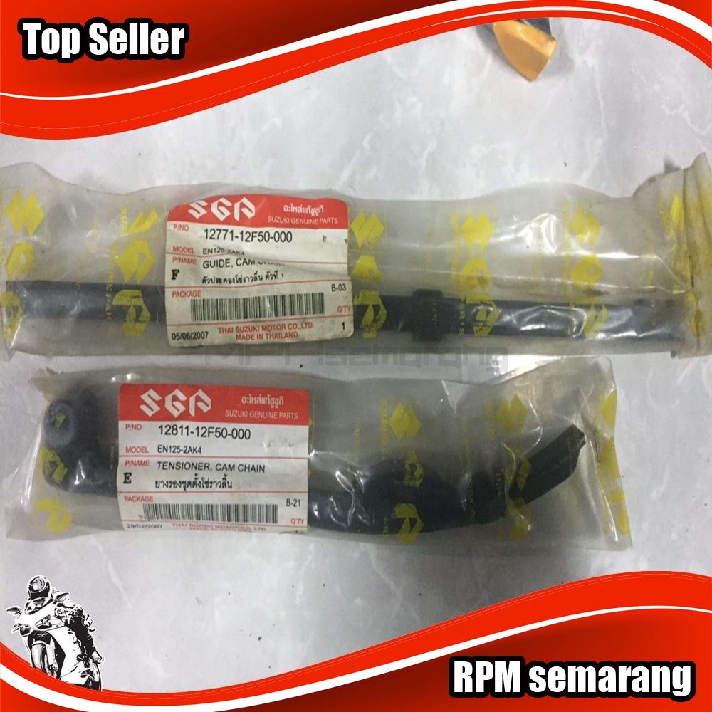 KARET LIDAH TENSIONER SET atas dan bawah THUNDER 125 Original
