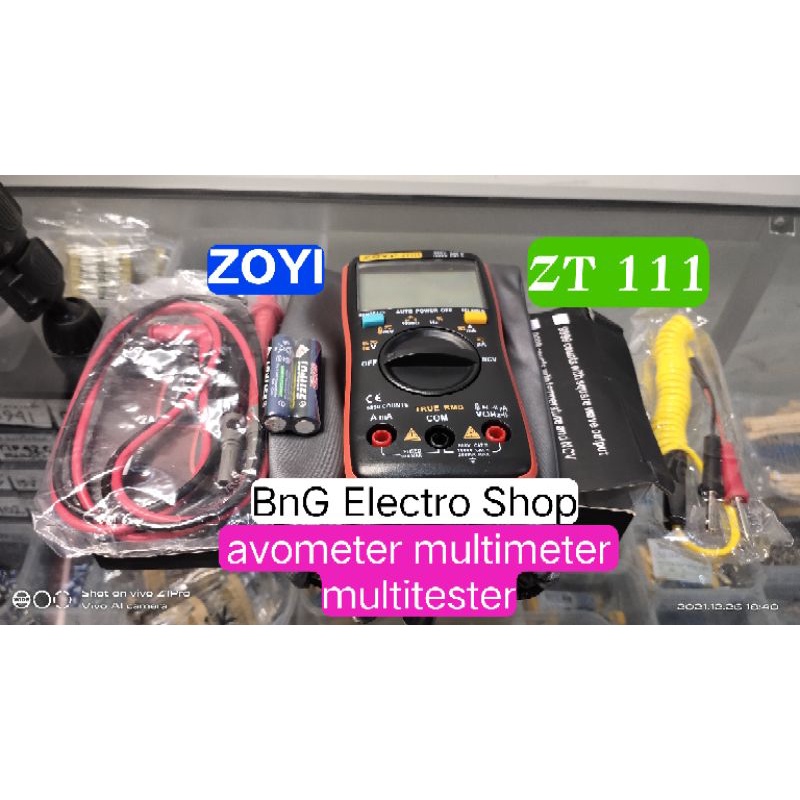 ZOYI ZT111 ZT 111 AVOMETER MULTIMETER MULTITESTER DIGITAL