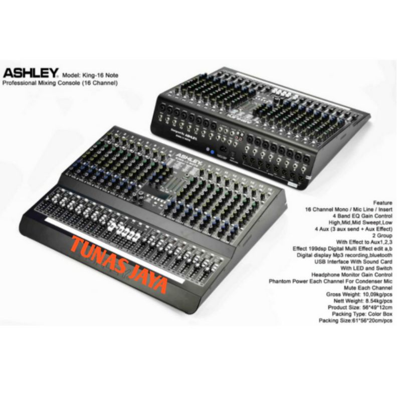 MIXER ASHLEY KING16NOTE / MIXER ASHLEY KING16 NOTE / ASHLEY KING 16 NOTE ORIGINAL ASHLEY
