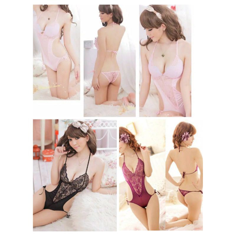 Lingerie Pakaian Dalam Sexy Bodysuit Pakaian Dalam Renda